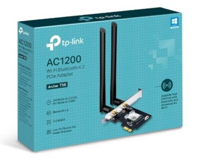 כרטיס רשת TP-Link Archer T5E AC1200 WiFi Bluetooth 4.2 PCIe