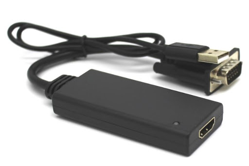 כבל מתאם Gold Touch E-VGA-HD-C VGA To HDMI Adapter w/USB Power Cable