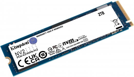 כונן Kingston NV2 PCIe 4.0 NVMe M.2 2280 2TB SSD SNV2S/2000G