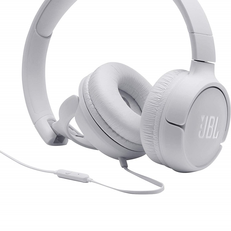 אוזניות חוטיות לבן JBL Tune T500 - יבואן רישמי