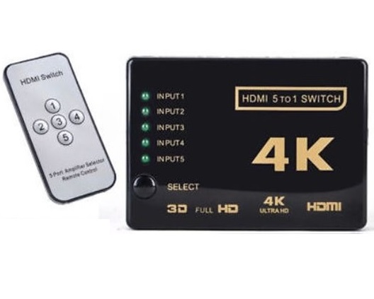 מתאם PROTEC Switch 5x1 HDMI DM169