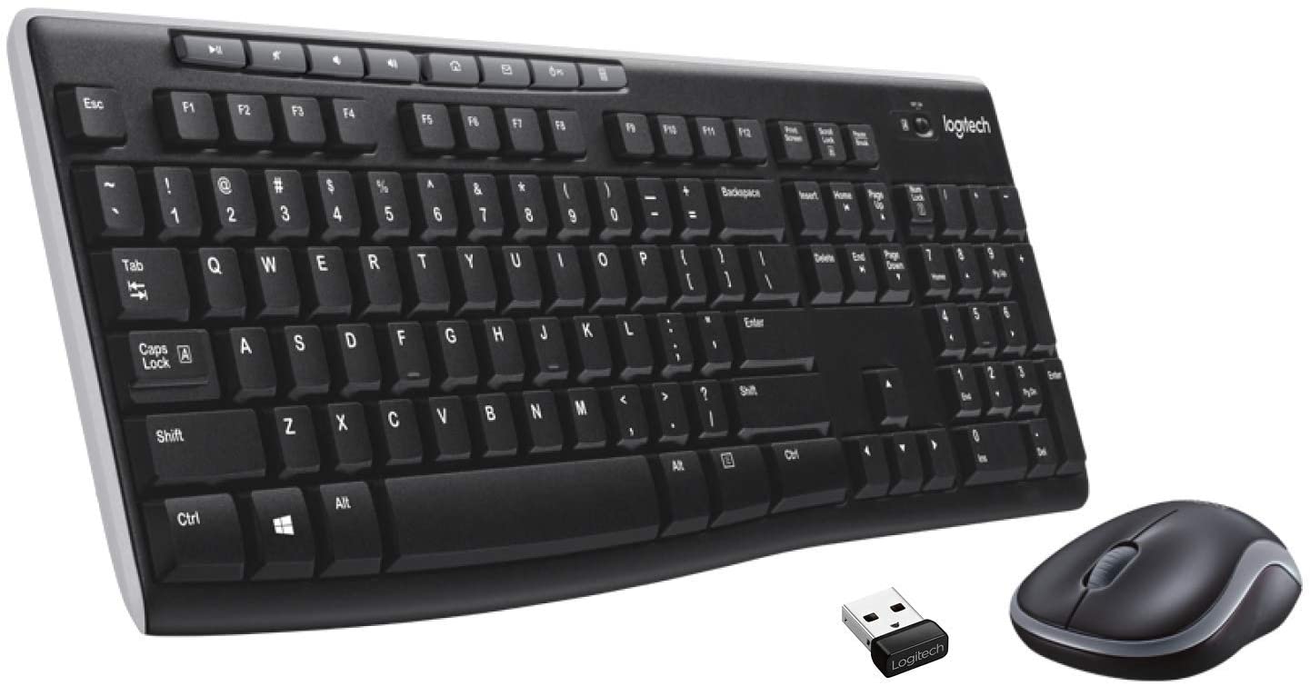 סט מקלדת ועכבר אלחוטיים Logitech Wireless MK270