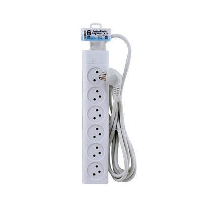 רב שקע 6 + כבל 3 מטר Semicom Switch SW-MS6-3M