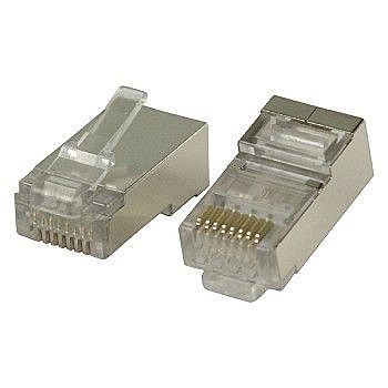 50 סופיות לכבל רשת Luggar Male Connector CAT6 STP HP-CAT6-MC-EZ