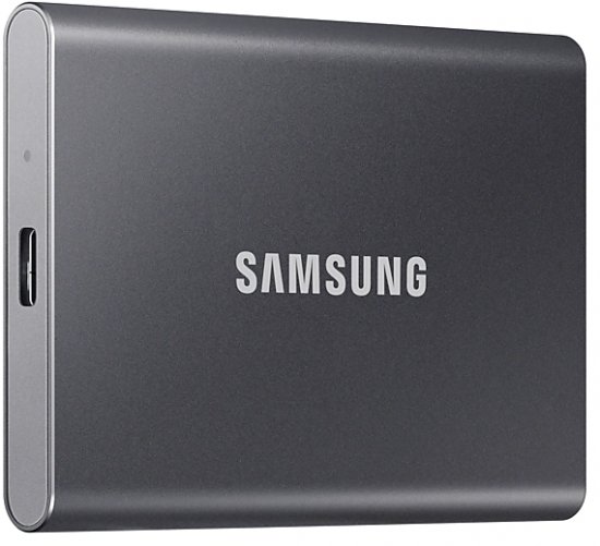 כונן SSD חיצוני Samsung Portable SSD T7 USB 3.2 - נפח 2TB - צבע אפור