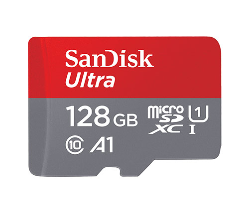 כרטיס זיכרון 128 ג'יגה SanDisk Ultra MicroSDXC 128GB SDSQUAB-128G-GN6MN