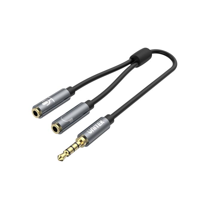 כבל UNITEK 3mm AUX to Stero Audio Cable C9008AGY