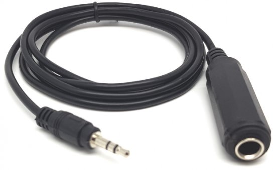 כבל Gold Touch 3.5mm (M) to 6.5mm (F) 1.5m Cable E-3.5-6.5-1.5M 