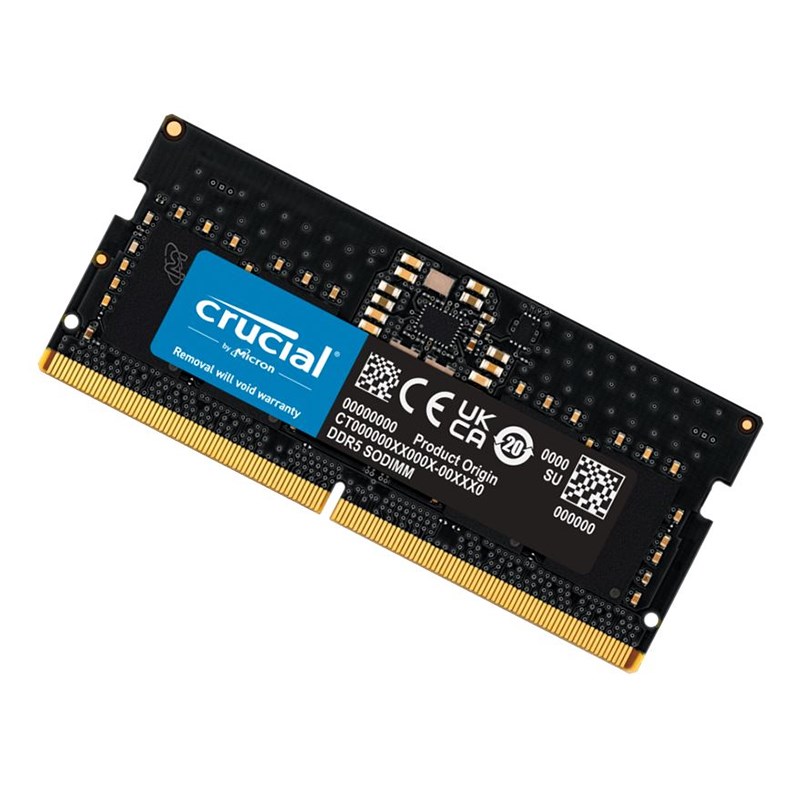 זיכרון פנימי למחשב נייד Crucial 16GB DDR5 4800Mhz CL40 CT16G48C40S5