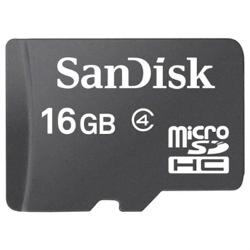 כרטיס זיכרון 16 ג'יגה Sandisk MicroSDHC Card 16GB SDSDQM-016G-B35 