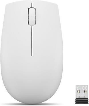 עכבר אלחוטי Lenovo 300 Wireless - צבע Cloud Grey
