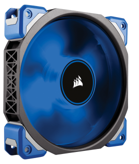 corsair ml120 pro led blue 120mm pwm premium magnetic levitation fan