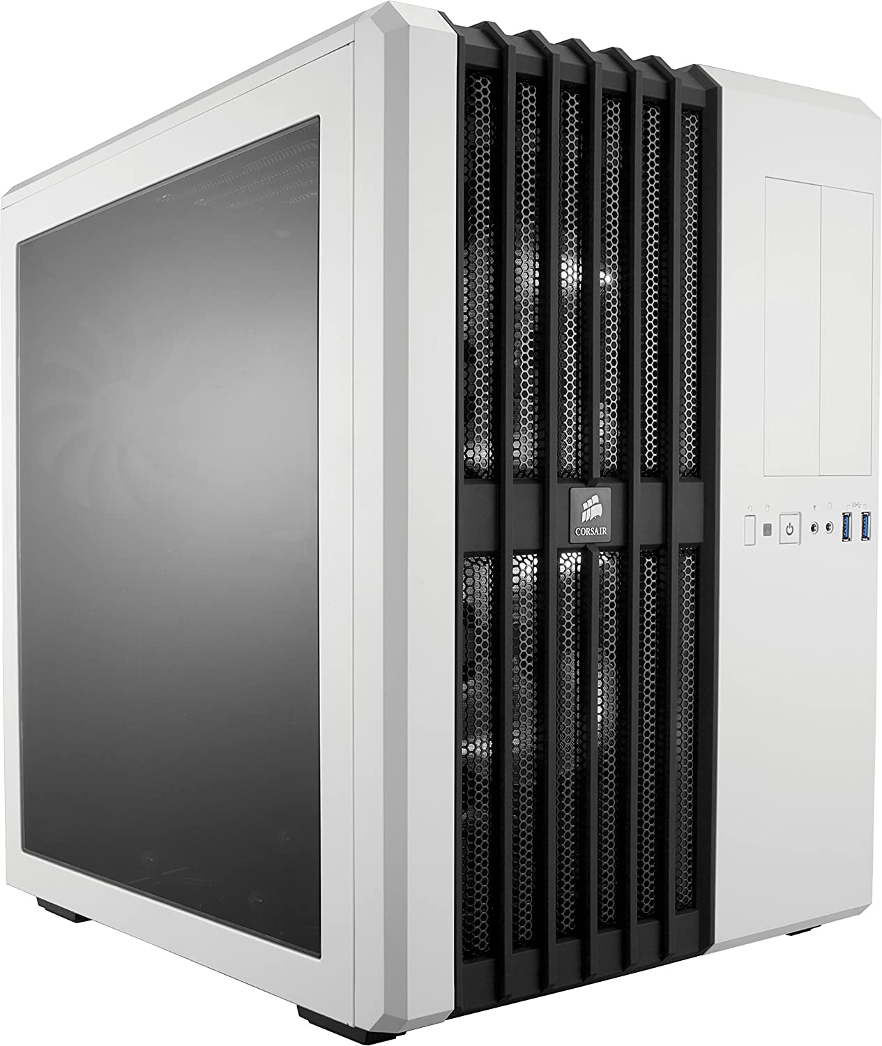 corsair carbide air 540 high airflow atx cube case arctic white