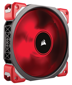 corsair ml120 pro led red pwm premium magnetic levitation fan