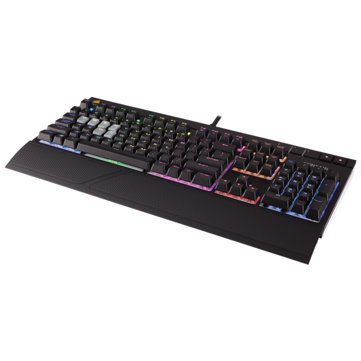 מקלדת גיימינג מכאנית corsair strafe rgb cherry mx silent
