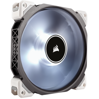 corsair ml140 pro led white 140mm pwm premium magnetic levitation fan