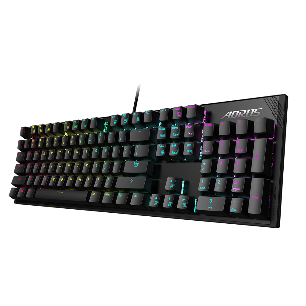 מקלדת גיימינג מכאנית gigabyte aorus k1 mx cherry