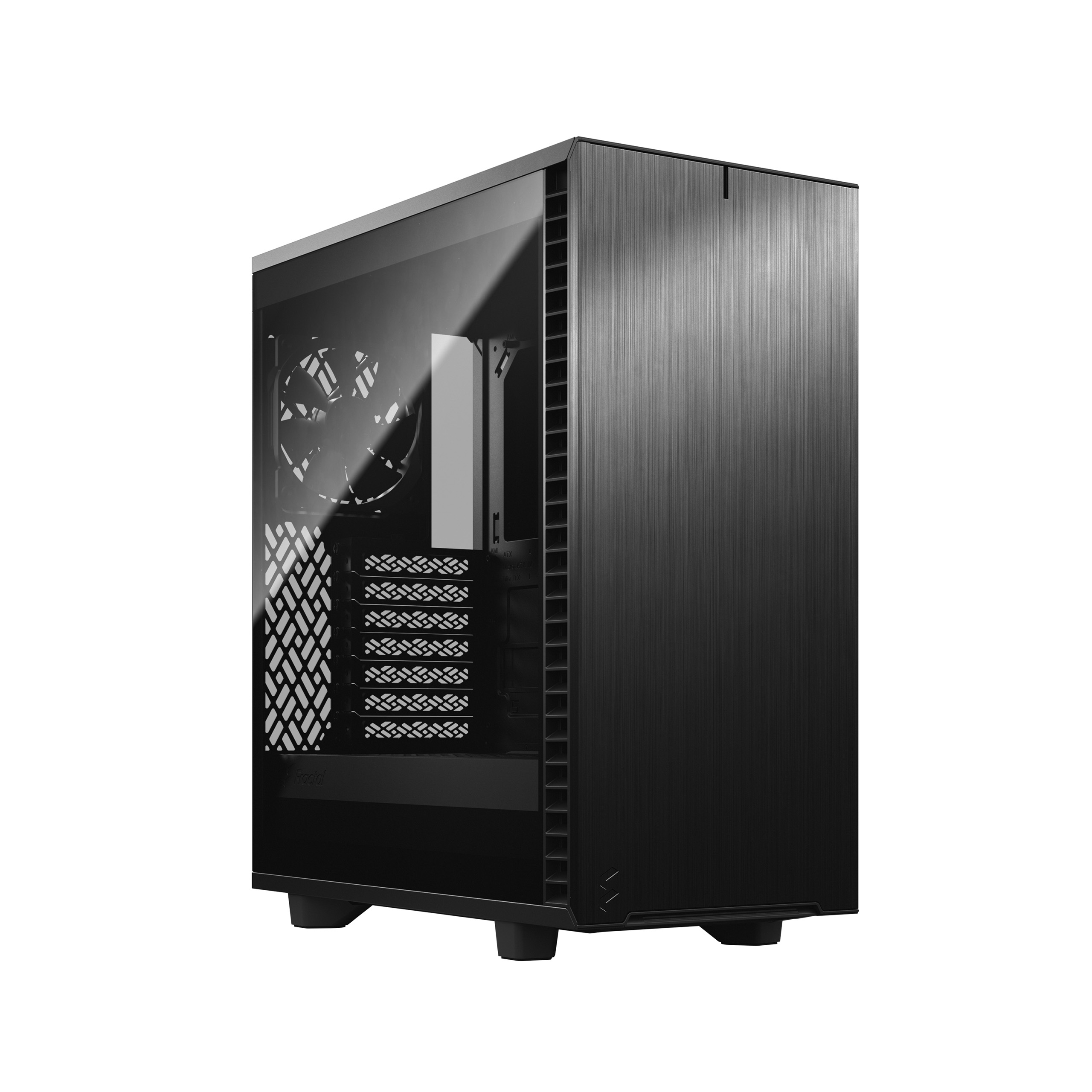 fractal design define 7 compact black tg dark tint