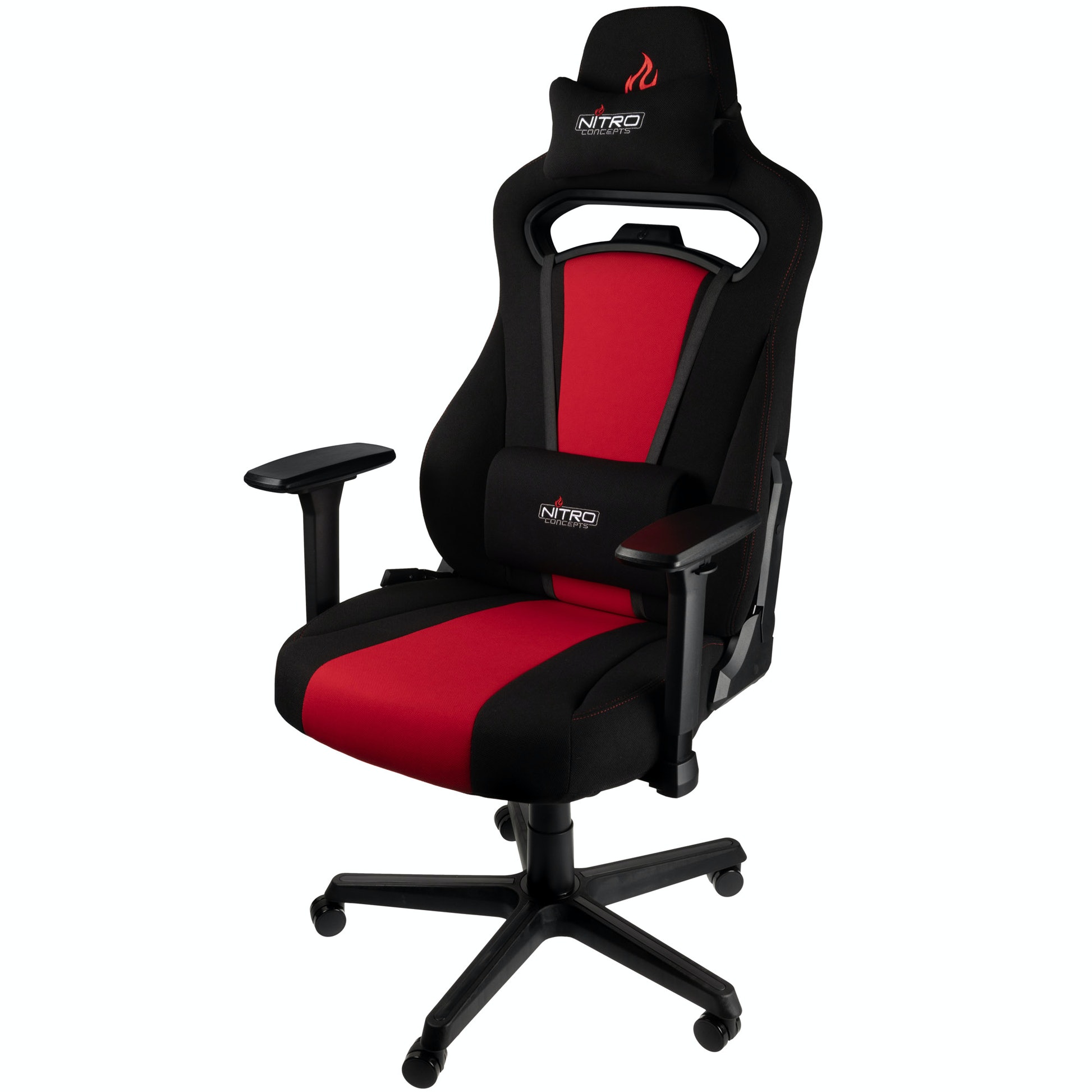 nitro concepts e250 gaming chair black/red