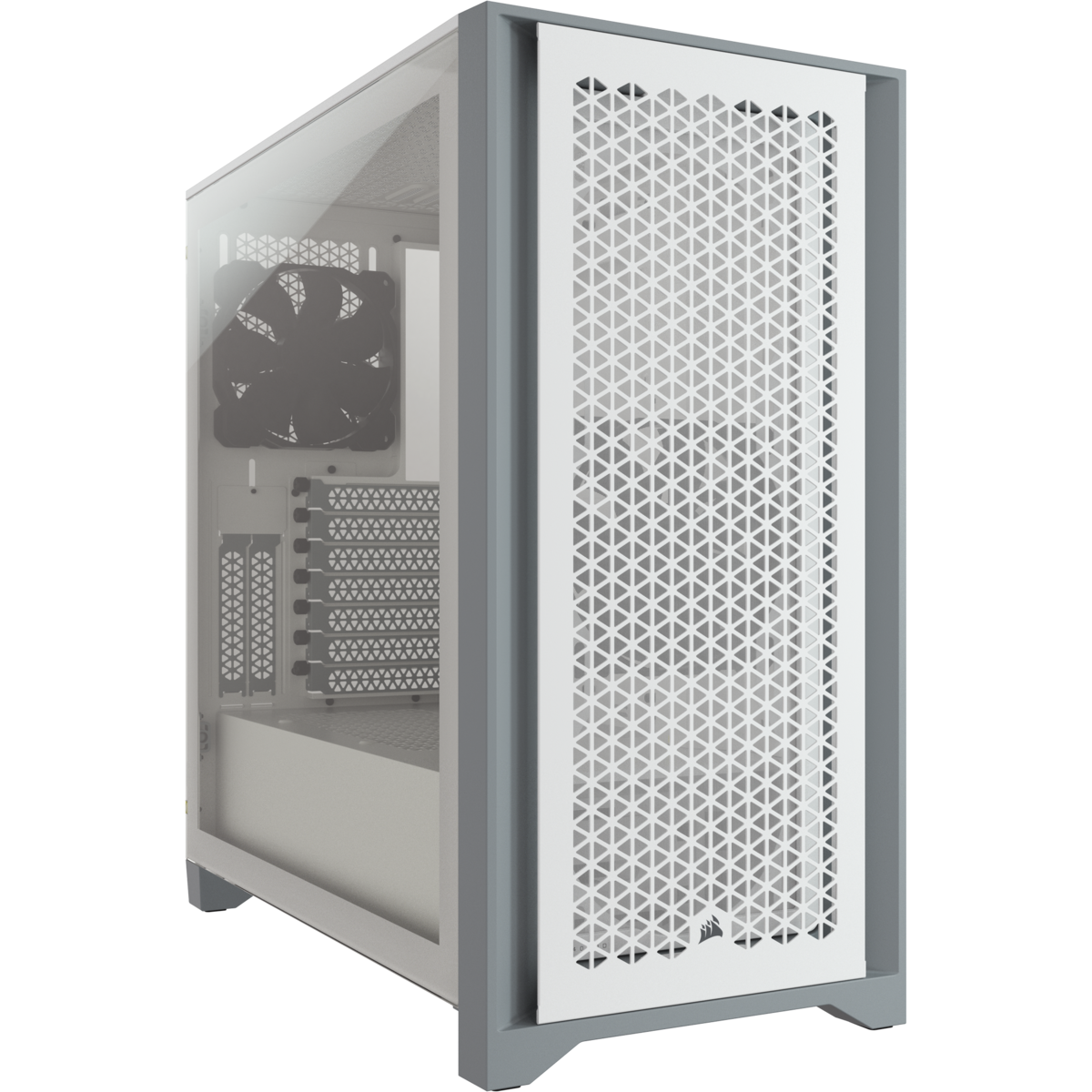 מארז מחשב corsair 4000d airflow tg white
