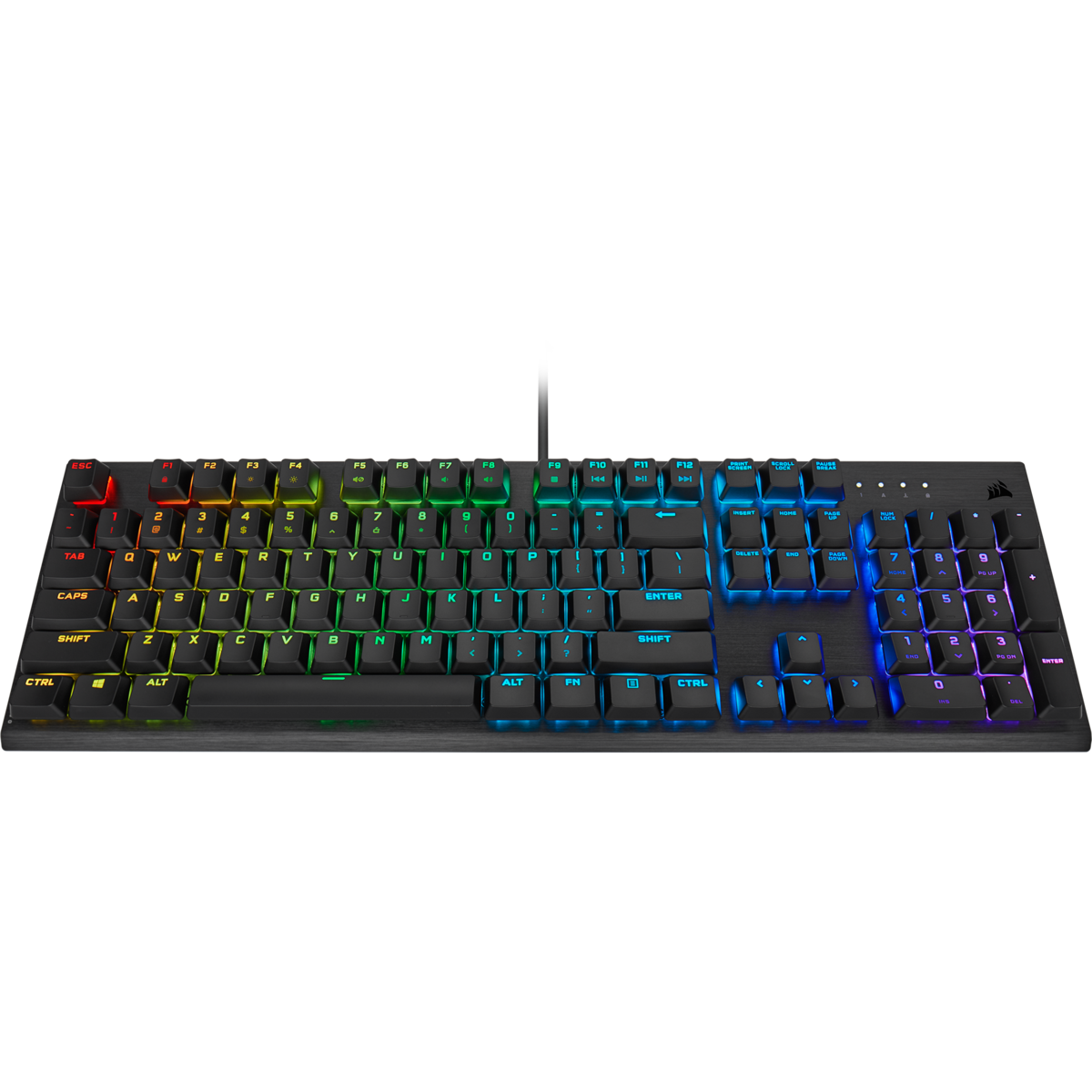 מקלדת גיימינג מכנית corsair k60 rgb pro low profile