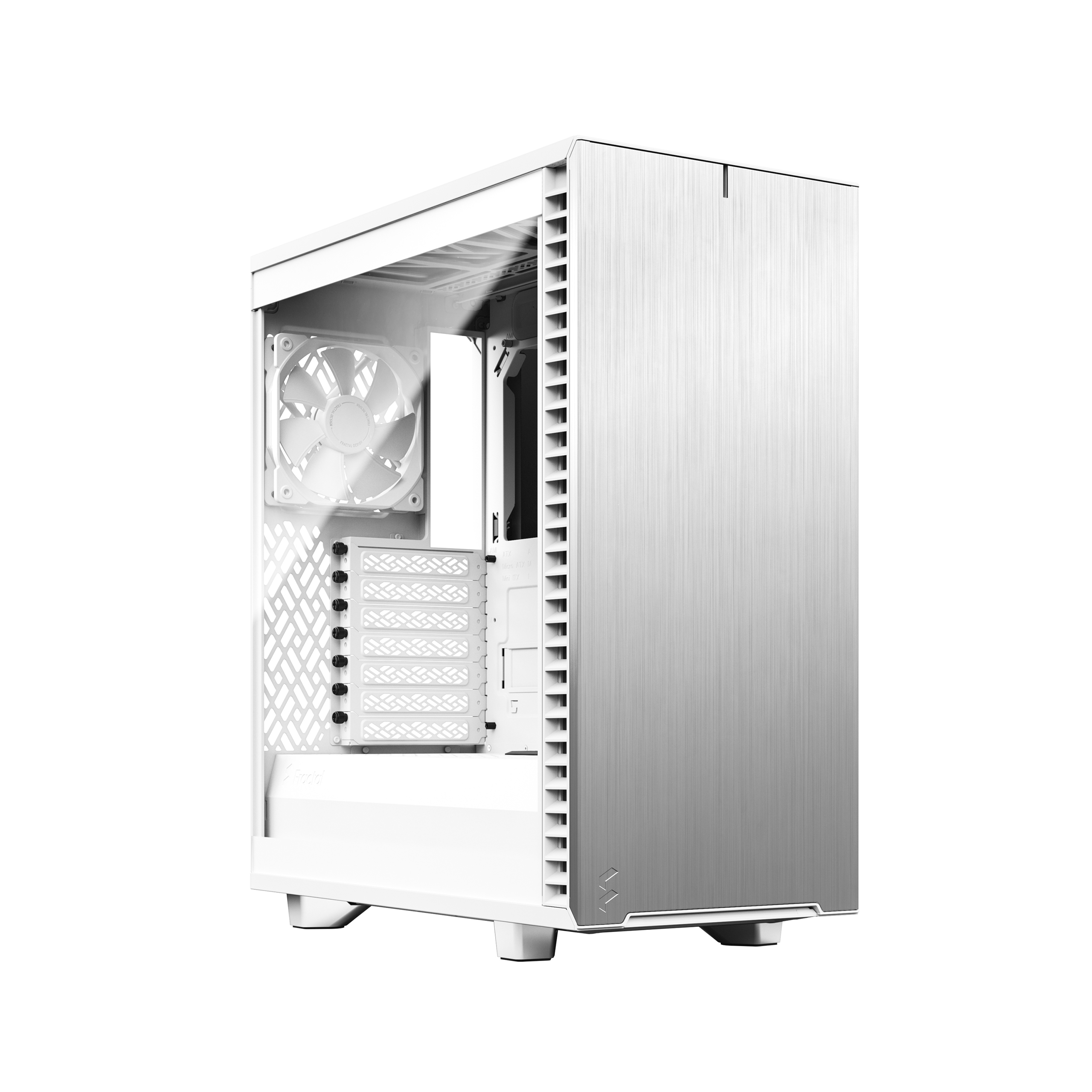 fractal design define 7 compact white tg clear tint