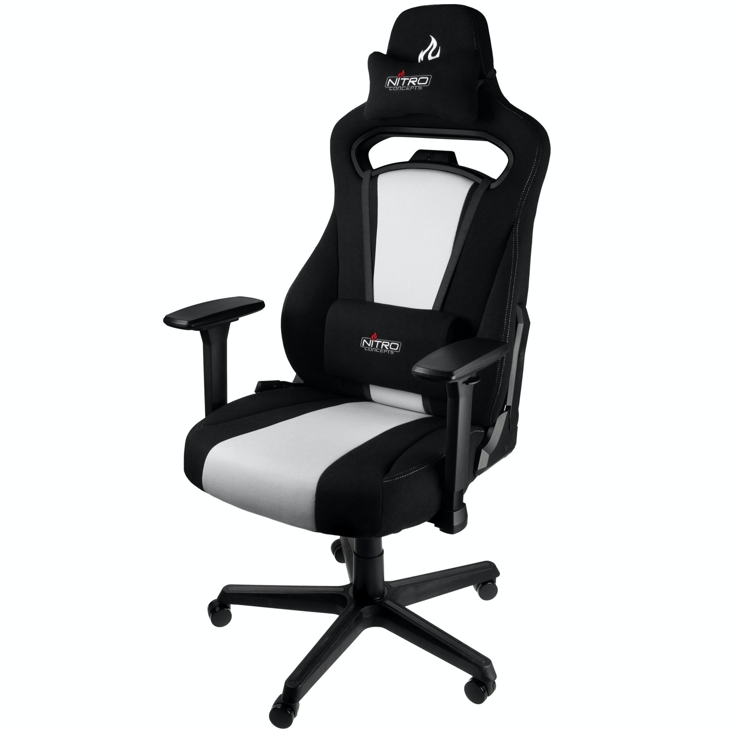 nitro concepts e250 gaming chair black/white