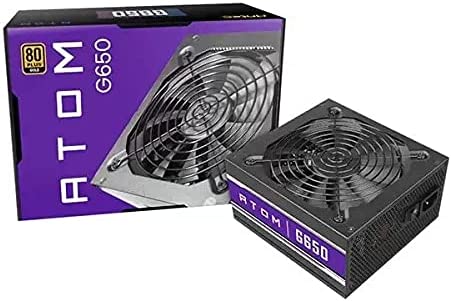 ספק כוח antec psu atom g650 650w 80+ gold semi-modular