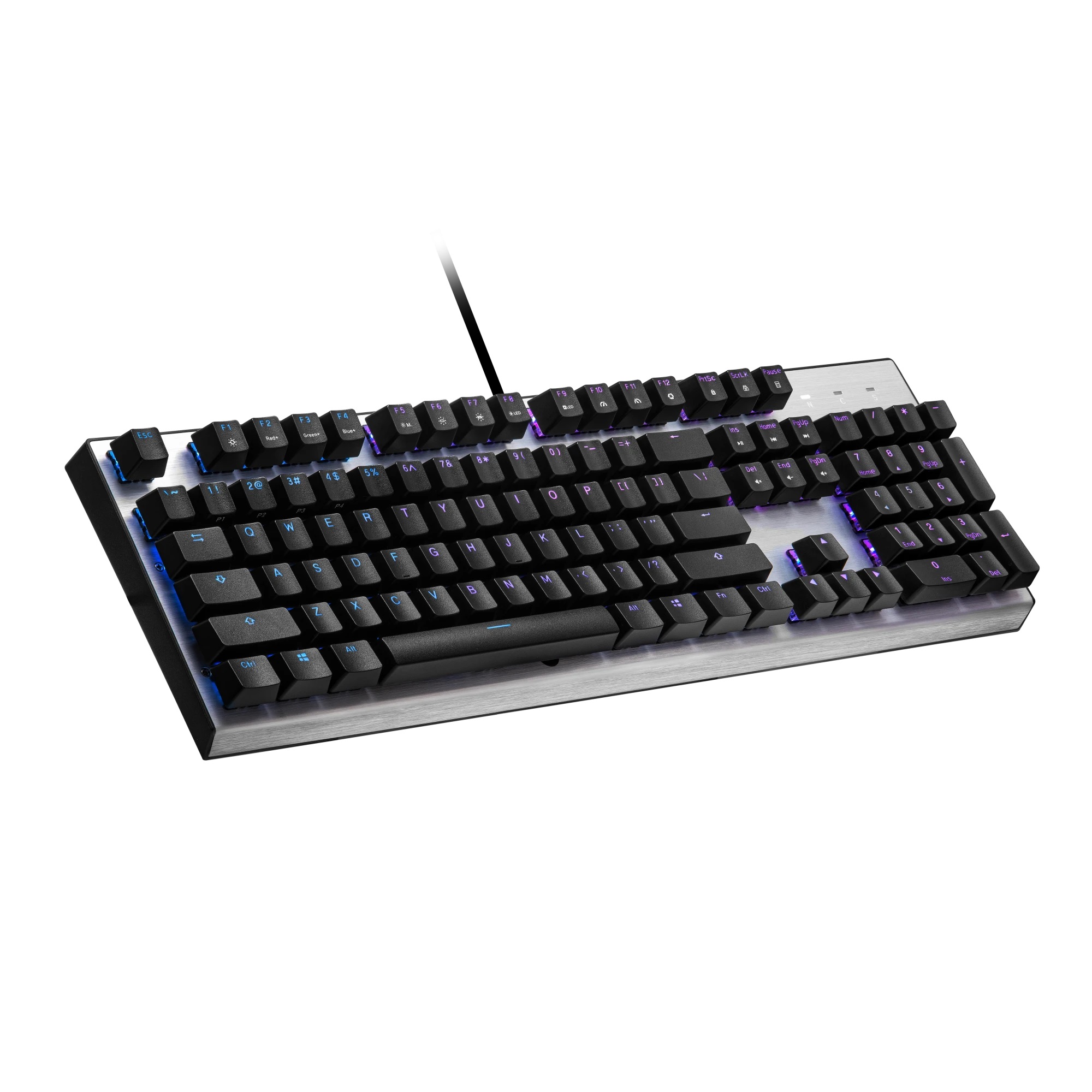 מקלדת גיימינג מכאנית coolermaster ck351 blue switch