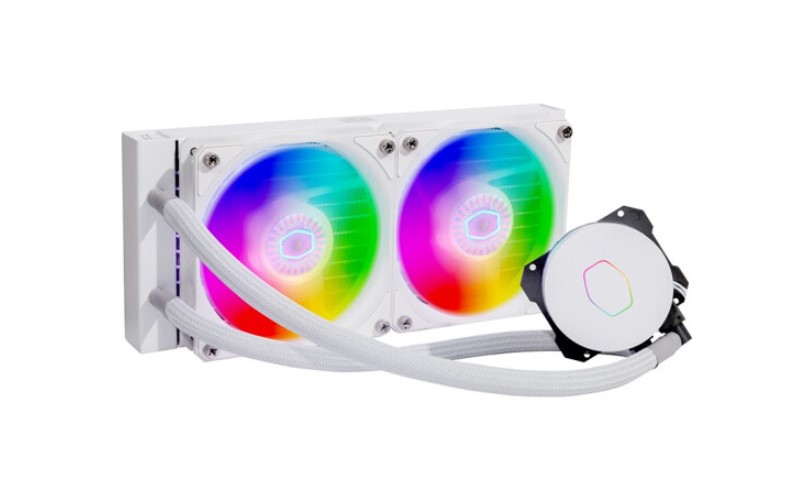 coolermaster ml240l v2 argb white edition liquid cooler