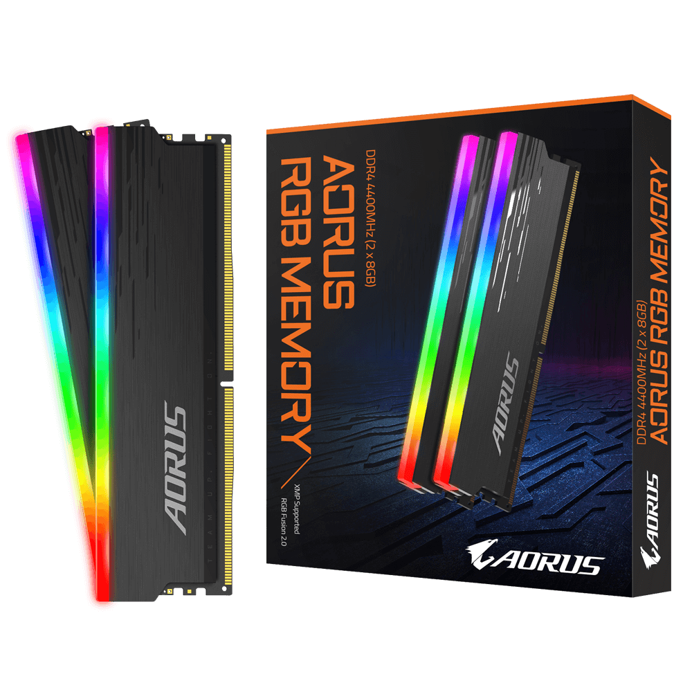 gigabyte ddr4 16g (2x8g) 4400 c19-20 aorus rgb black