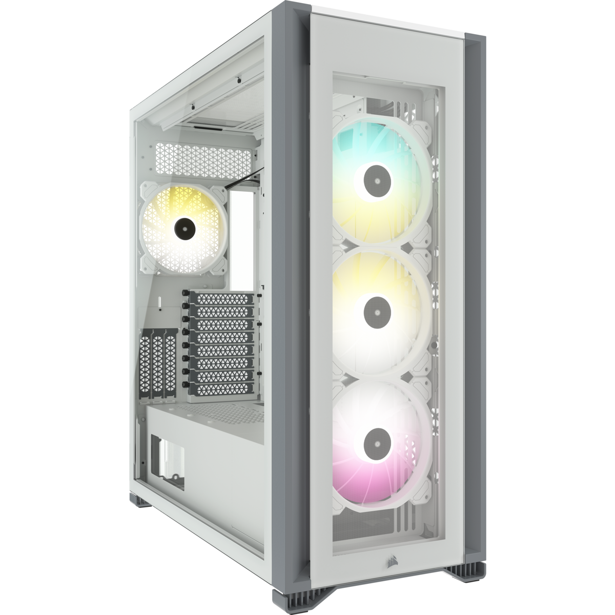 corsair icue 7000x rgb tg full tower white