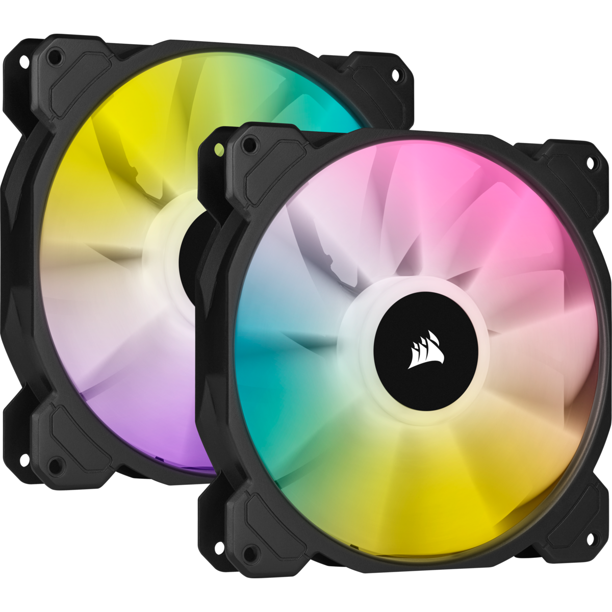 corsair icue sp140 rgb elite performance 140mm pwm black - 2 pack