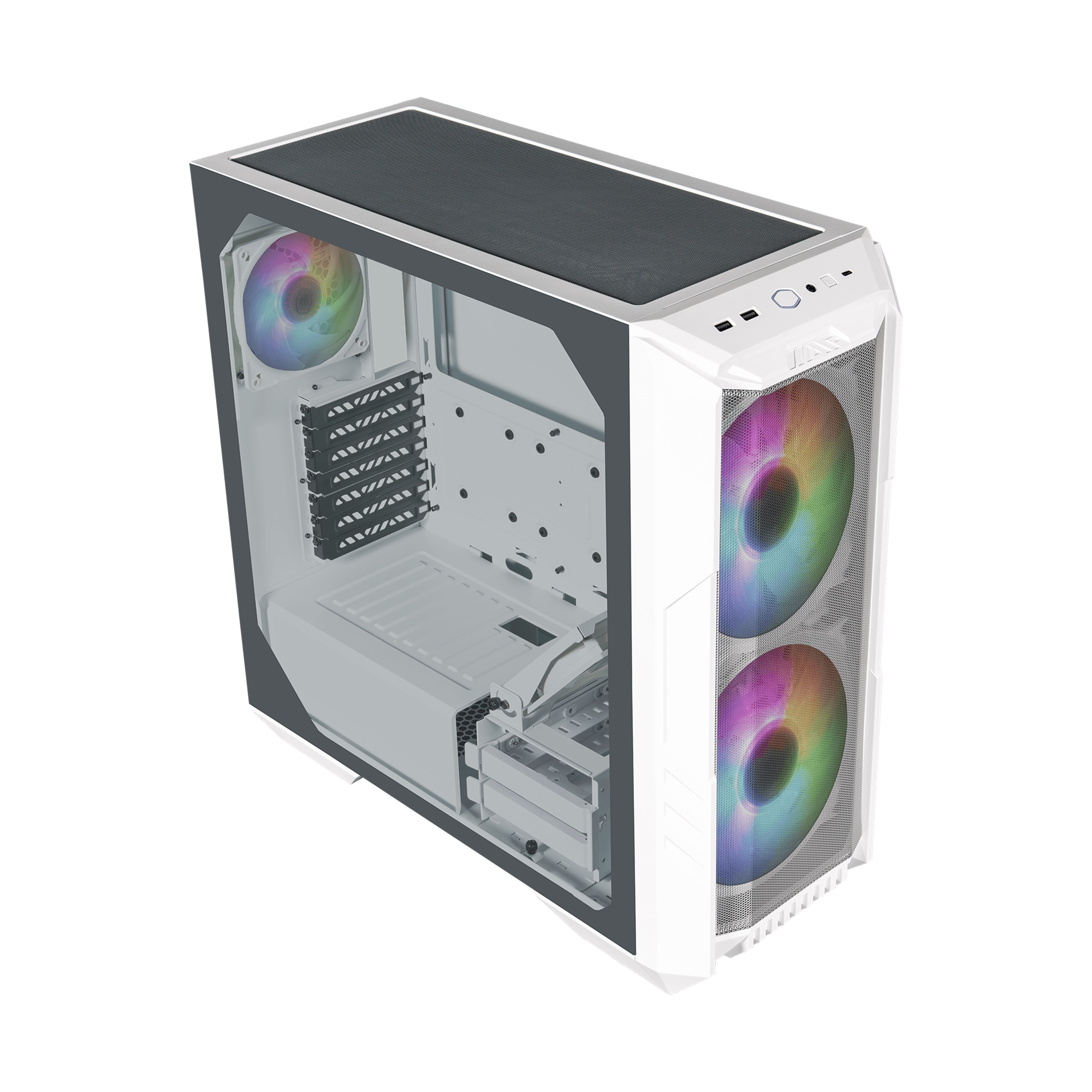 מארז מחשב coolermaster haf 500 white