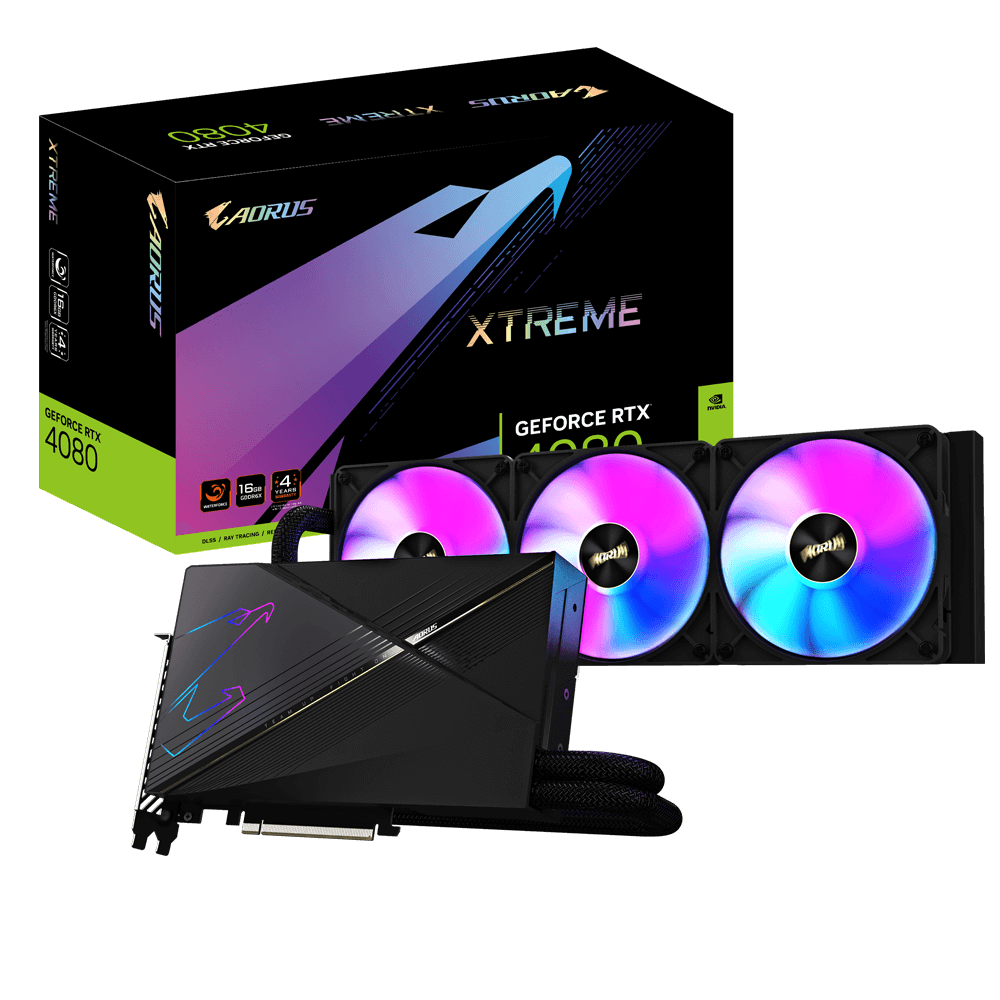 gigabyte geforce rtx 4080 (dlss 3) gv-n4080aorusx w-16gd