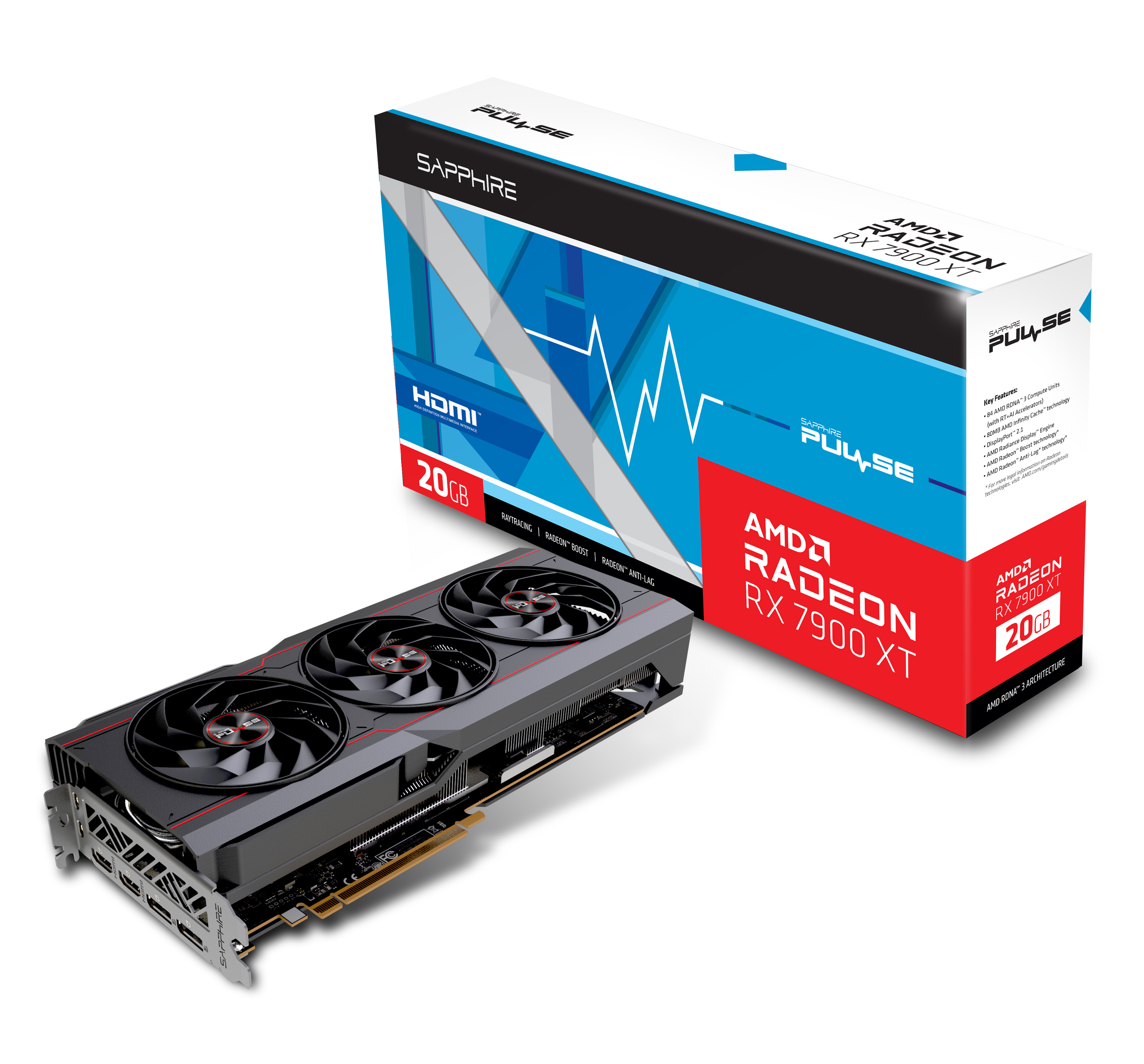 sapphire pulse rx 7900 xt 20gb gddr6