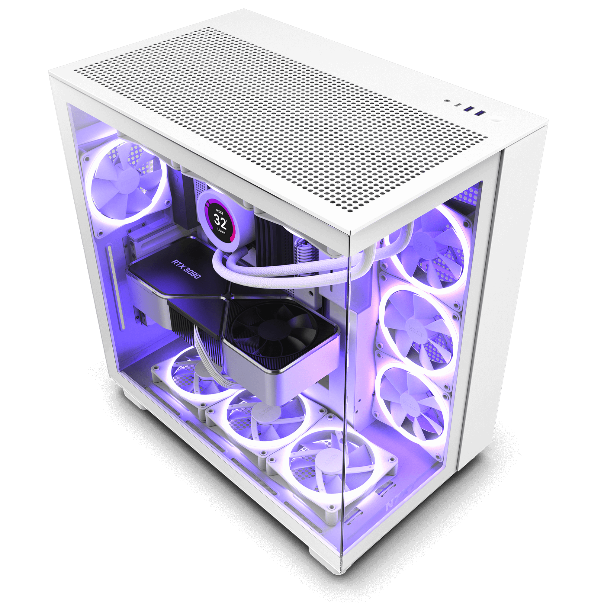 nzxt h9 flow white