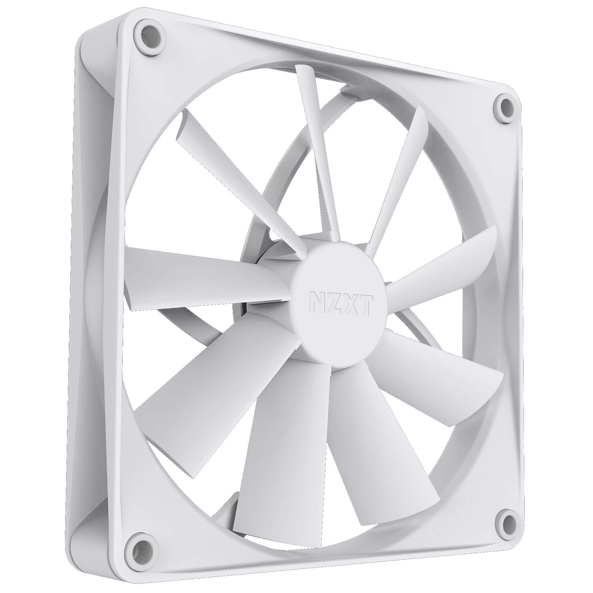 nzxt f140q 140mm quiet airflow white fan