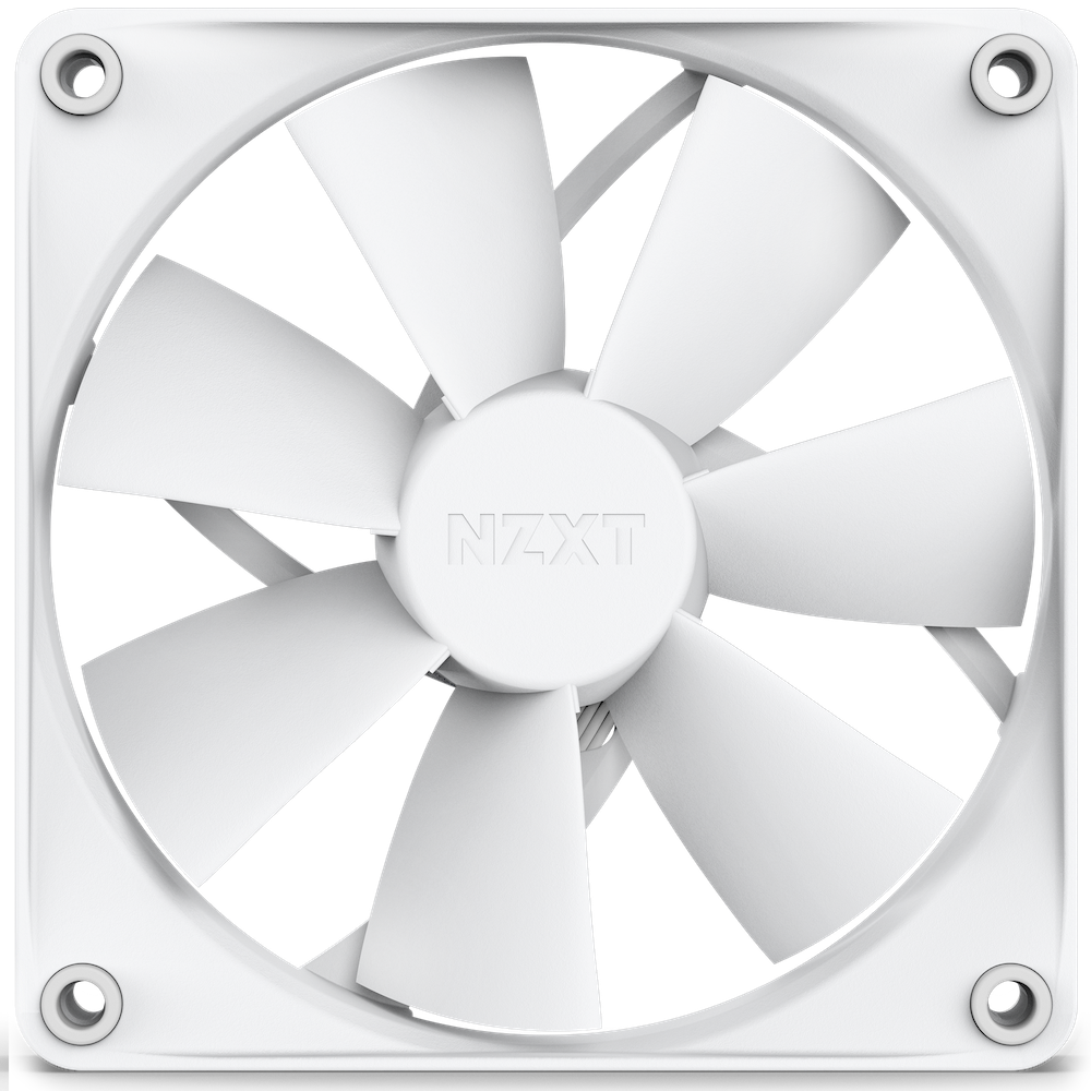 nzxt f120p 120mm static pressure white fan