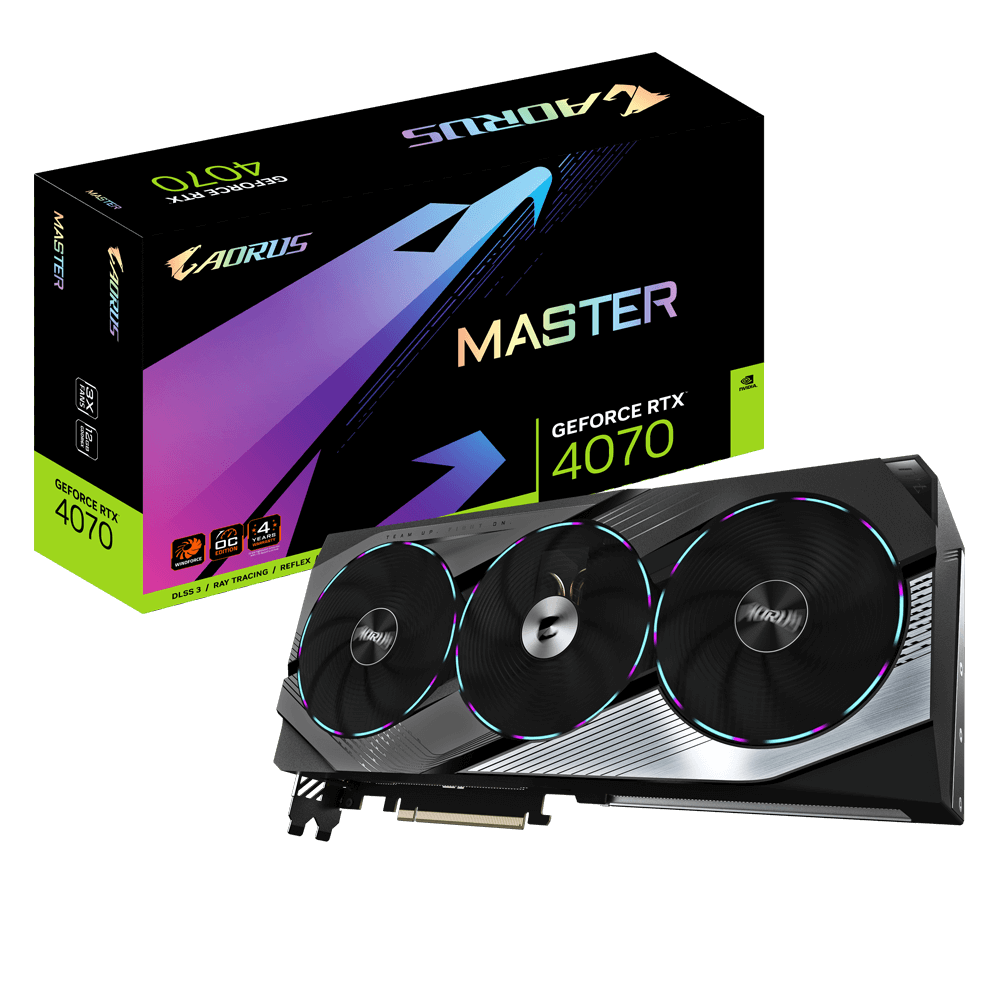 gigabyte geforce rtx 4070 (dlss 3) gv-n4070aorus m-12gd