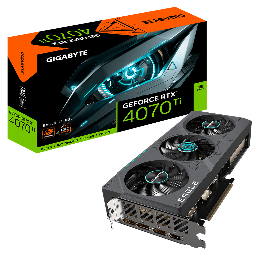 gigabyte geforce rtx 4070 ti (dlss 3) gv-n407teagle oc-12gd 2.0