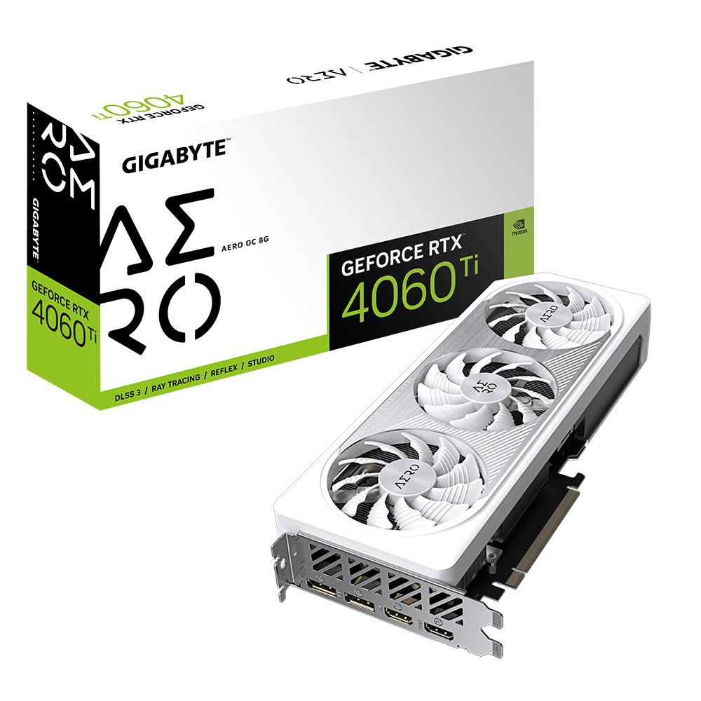 gigabyte geforce rtx 4060 ti (dlss 3) gv-n406taero oc-8gd