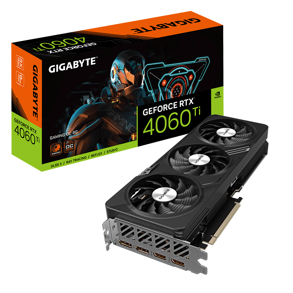 gigabyte geforce rtx 4060 ti (dlss 3) gv-n406tgaming oc-8gd