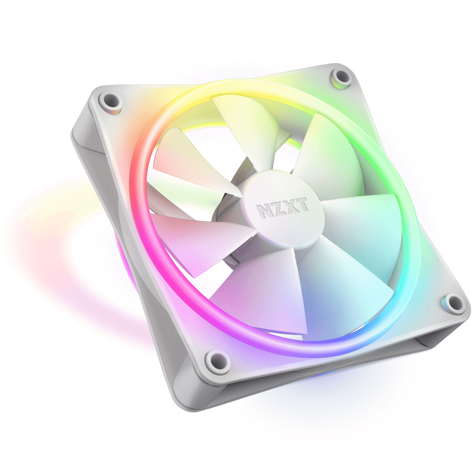 nzxt f120 rgb duo fans 120mm white
