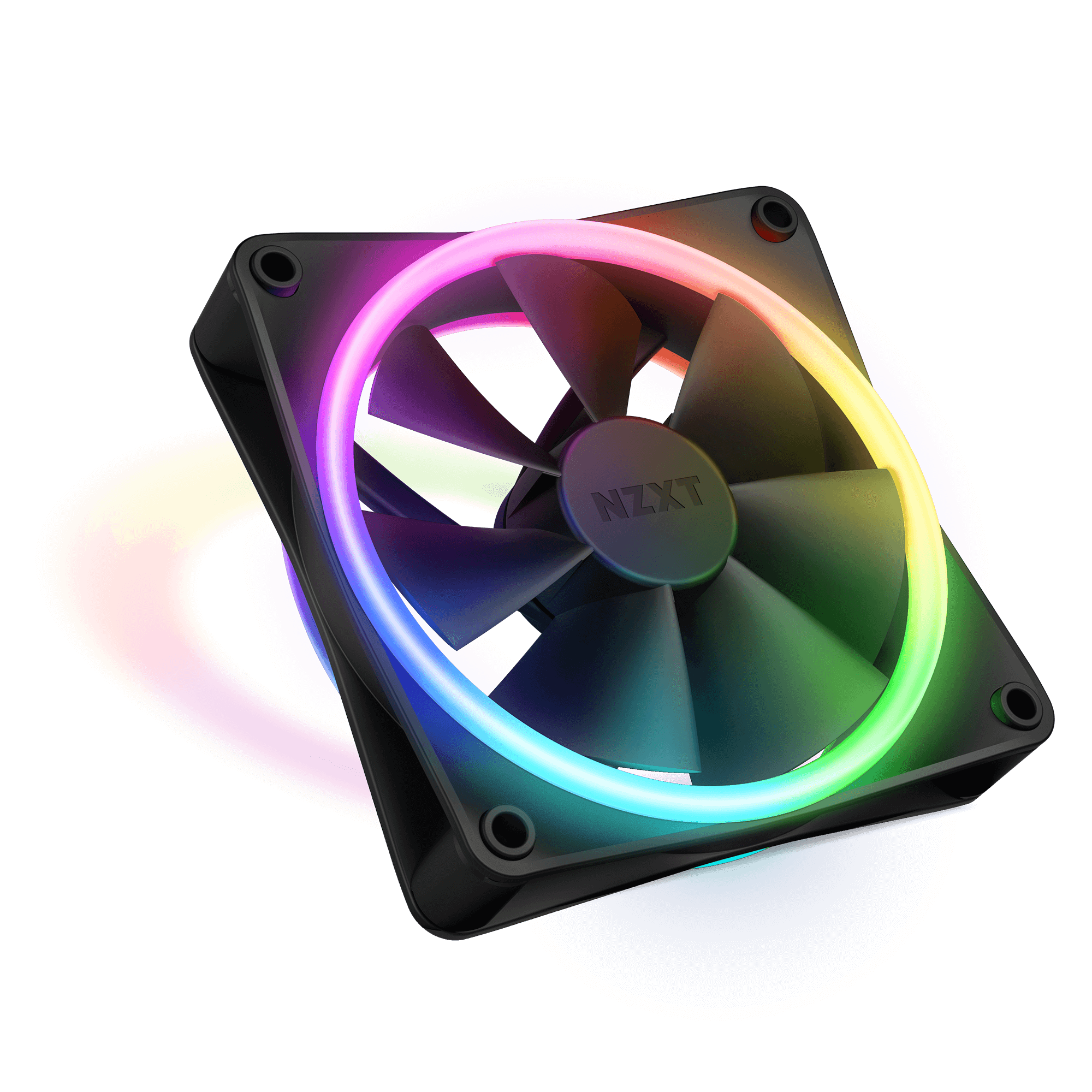 nzxt f120 rgb duo fans 120mm black