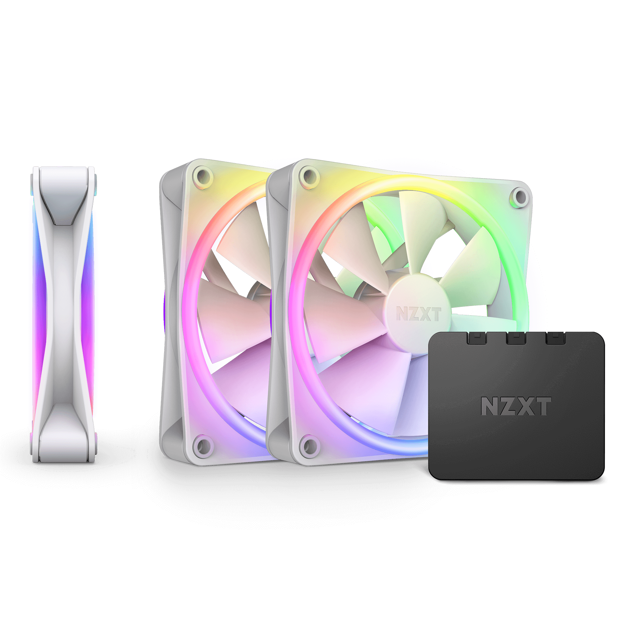 nzxt f120 rgb duo triple pack white 3-fans