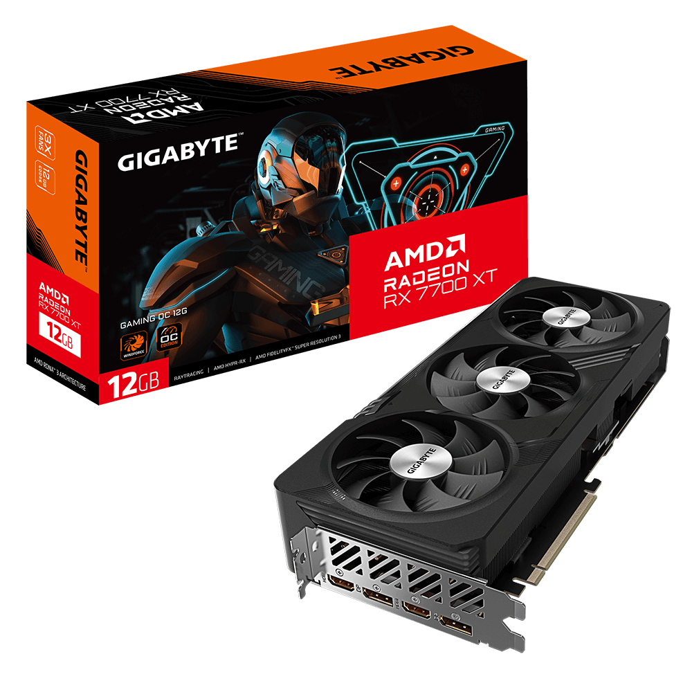 gigabyte rx 7700 xt gv-r77xtgaming oc-12gd