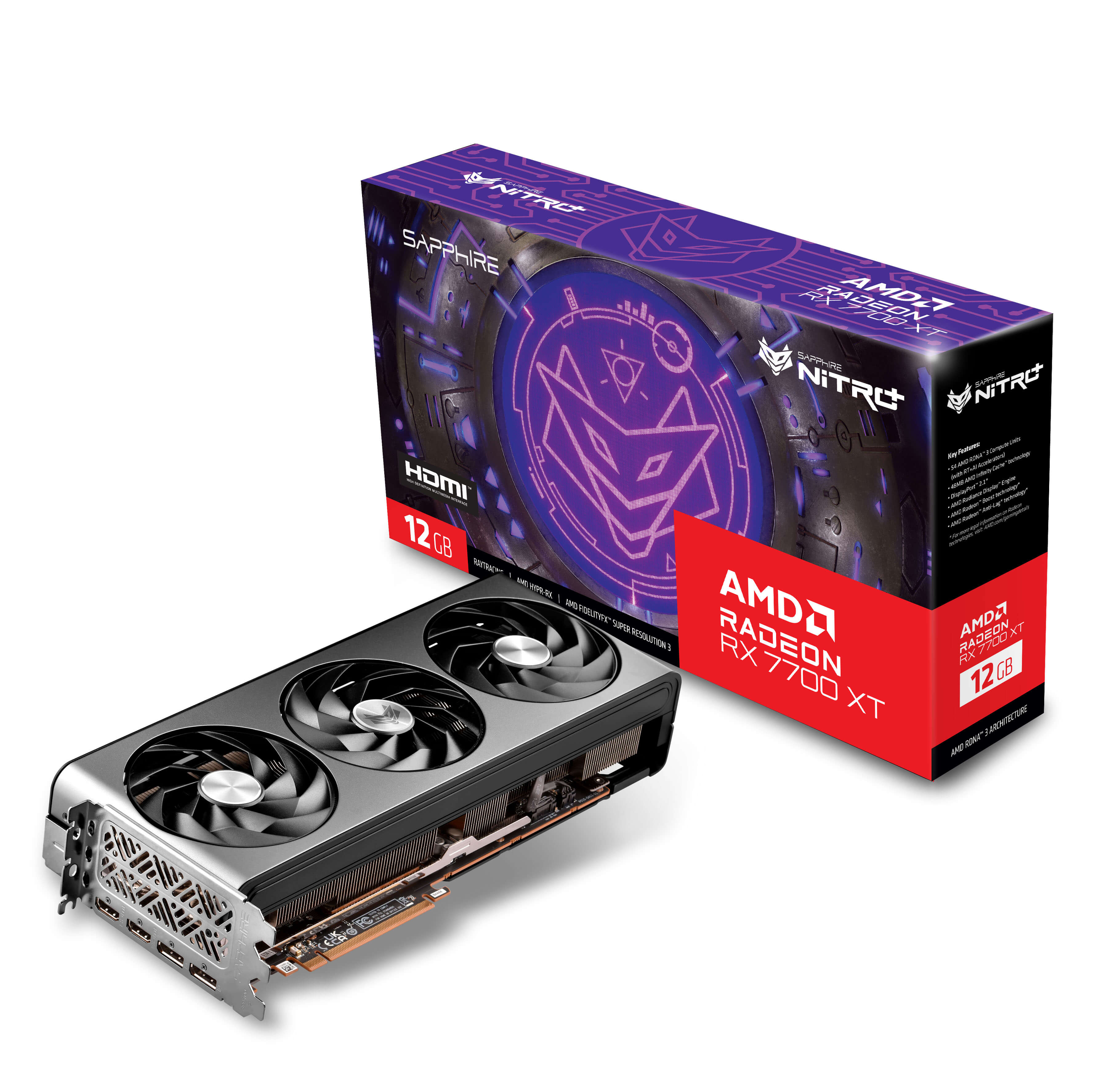 sapphire nitro+ rx 7700 xt gaming oc 12gb gddr6