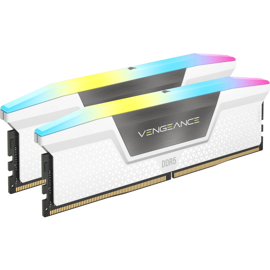 corsair ddr5 64g (2x32g) 6000 cl40 vengeance rgb white