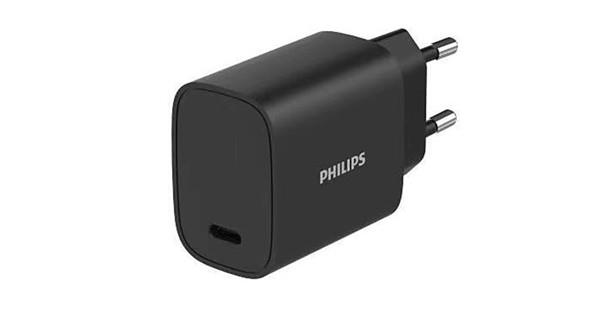מטען קיר יציאת Philips Wall Charger DLP4329CB/12 - USB Type-C - צבע שחור